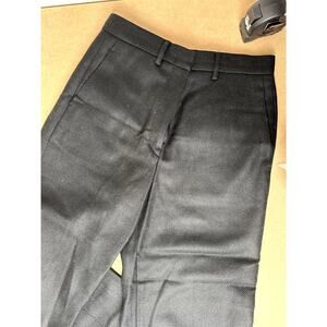 Jil Sander Women’s Black Wool Cashmere Trousers Size 34 Made in Italy Luxury